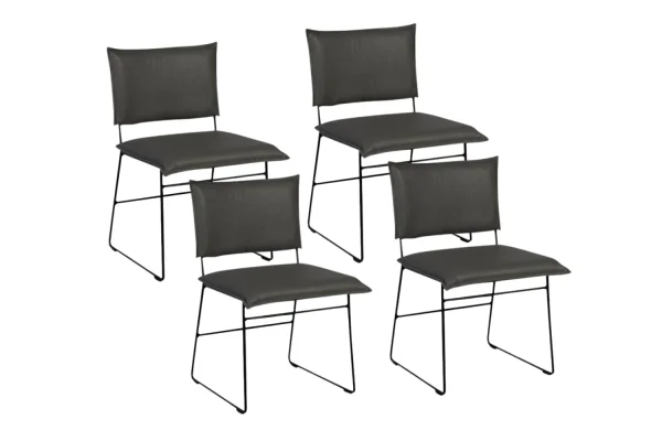 Jess Norman eetkamerstoelen set van 4 stuks