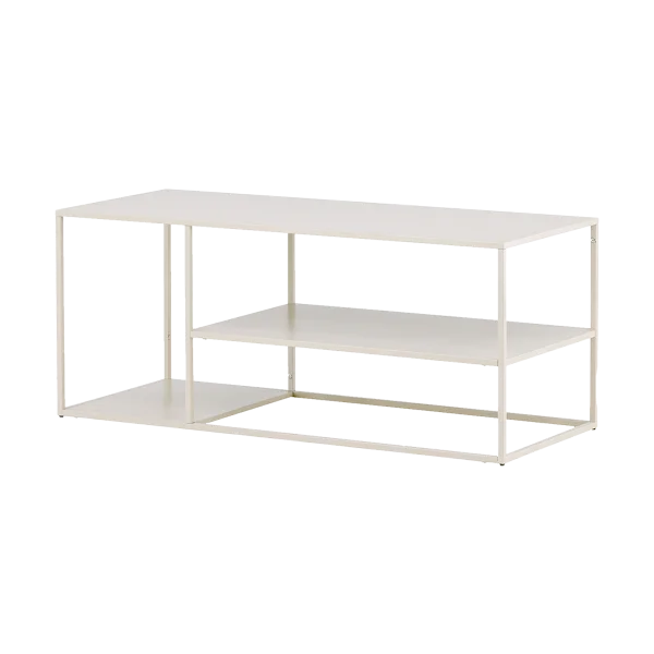 Jesse metalen salontafel beige - 120 x 55 cm