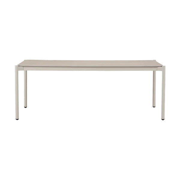 Joey aluminium tuintafel met stenen blad beige - 200 x 100 cm