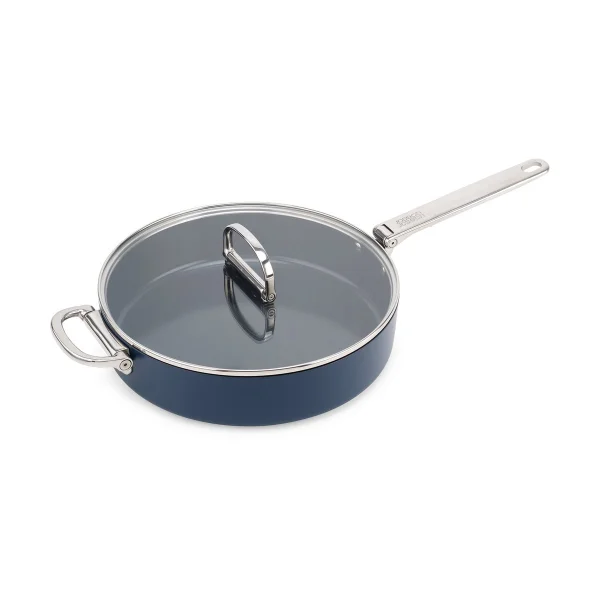 Joseph Joseph Space non stick steelpan met deksel Ø28 cm Blauw