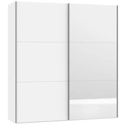 Jutzler Blanche Schuifdeurkast Wit|Spiegel 202 cm