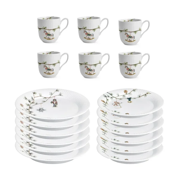 Kähler Hammershøi Christmas kerstservies set 18-delig Hammershøi Christmas kerstservies set 18-delig