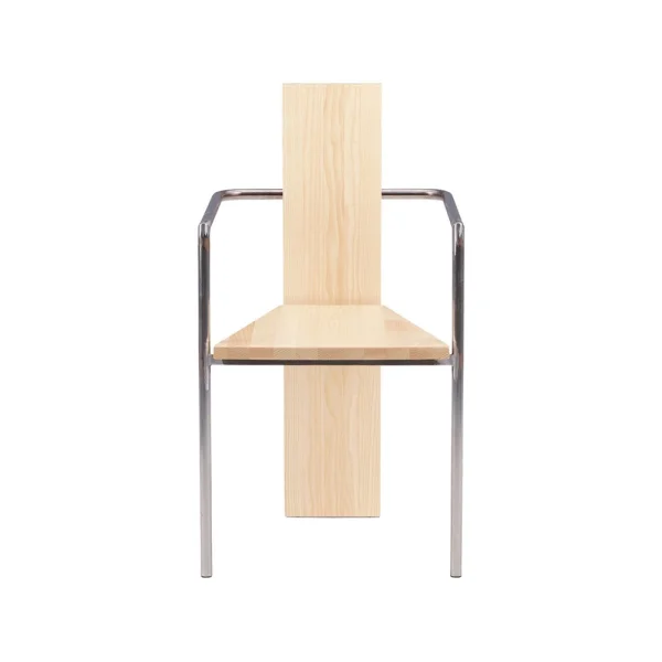 Källemo Concrete armstoel Esdoorn-ongelakt stalen onderstel