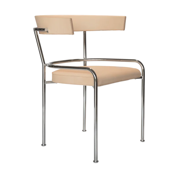 Källemo GA-1 armstoel Elmo Vegeta leer-chroom