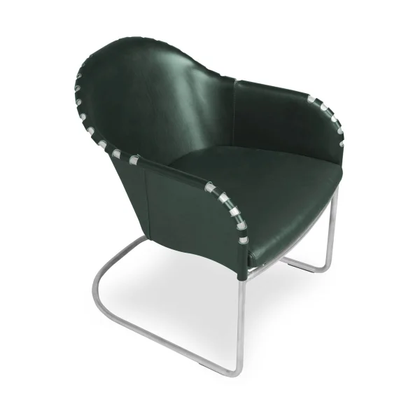 Källemo Ingo fauteuil Groen-mat chroom