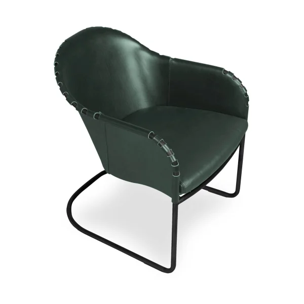 Källemo Ingo fauteuil Groen-zwart geoxideerd