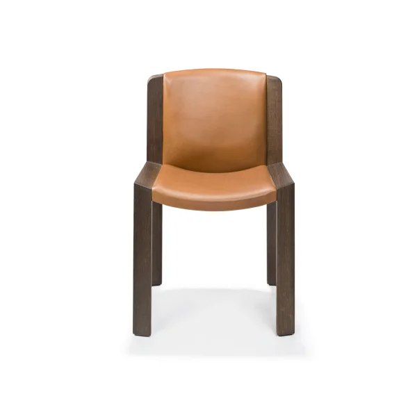 Karakter Chair 300 Eetkamerstoel - gerookt eiken/elegant leder notenhout