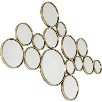 Kare Design Bubbles Spiegel - B138xH93 Cm - Messing Goud