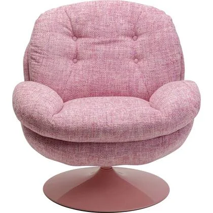Kare Design Cosy Draaifauteuil - roze