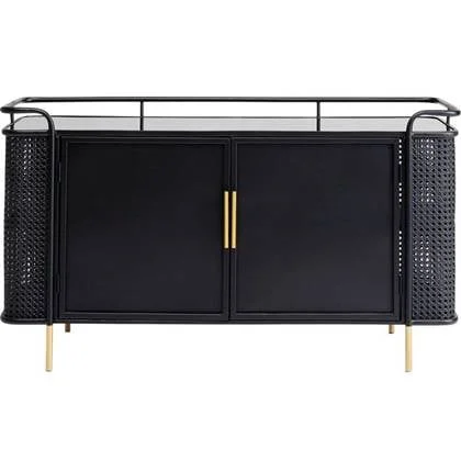 Kare Design Fence Dressoir - Zwart Metaal