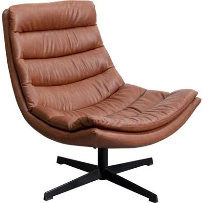 Kare Design Lido Draaibare Fauteuil - Bruin