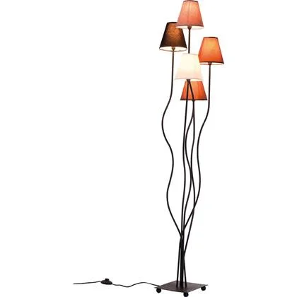 Kare Design Vloerlamp Flexible Mocca Cinque 5-Lichts H163 Cm - Bruin