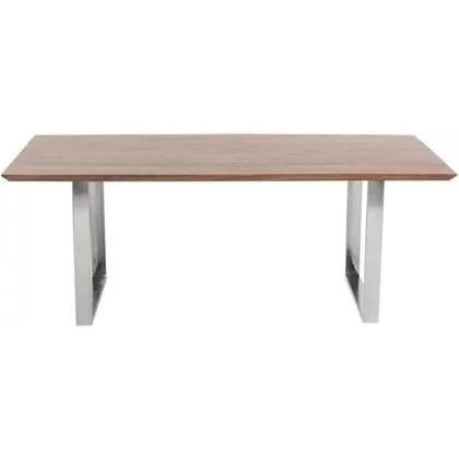 Kare Eettafel Symphony Donker Chroom 180x90cm