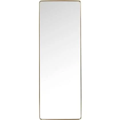 Kare Spiegel Curve MO Brass 200x70 cm