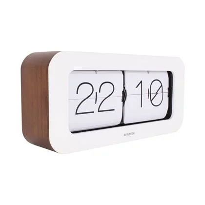 Karlsson - Wall | Table clock Matiz bamboo white