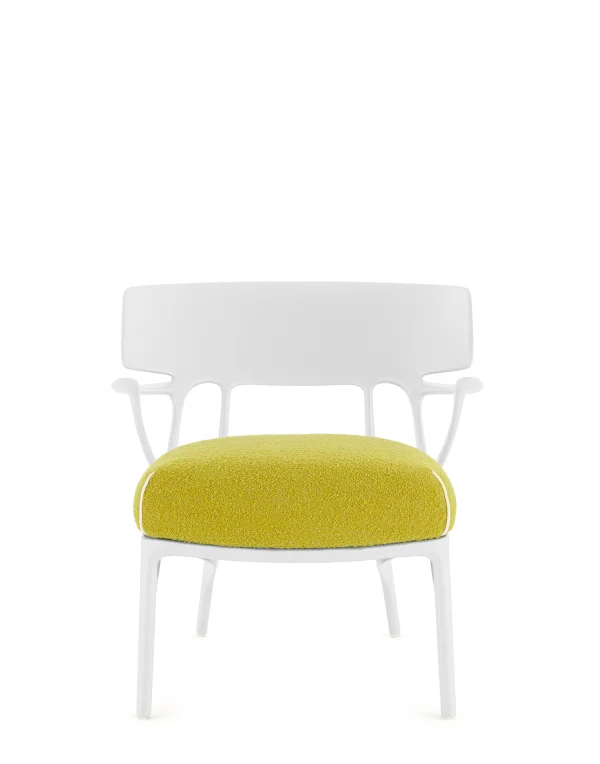 Kartell A.I. Loungestoel - 1L White/Yellow