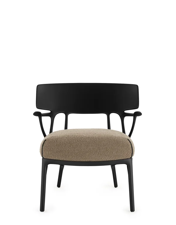 Kartell A.I. Loungestoel - 4T Black/DoveGrey