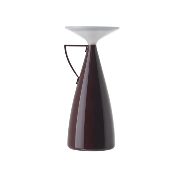 Kartell - Camomille LED tafellamp op batterijen, donkerrood, hoogte 24 cm