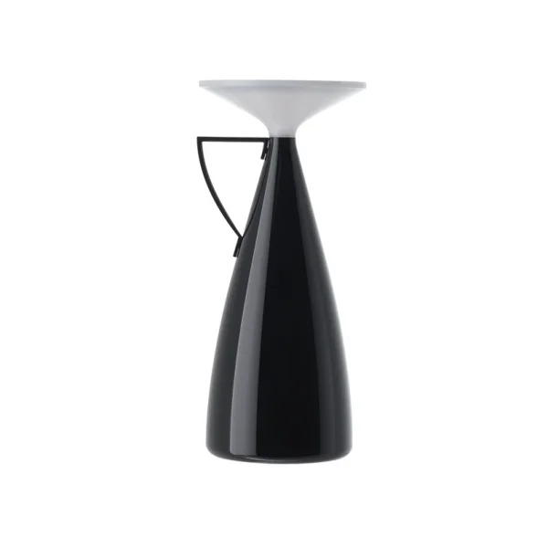 Kartell - Camomille LED tafellamp op batterijen, zwart, hoogte 24 cm