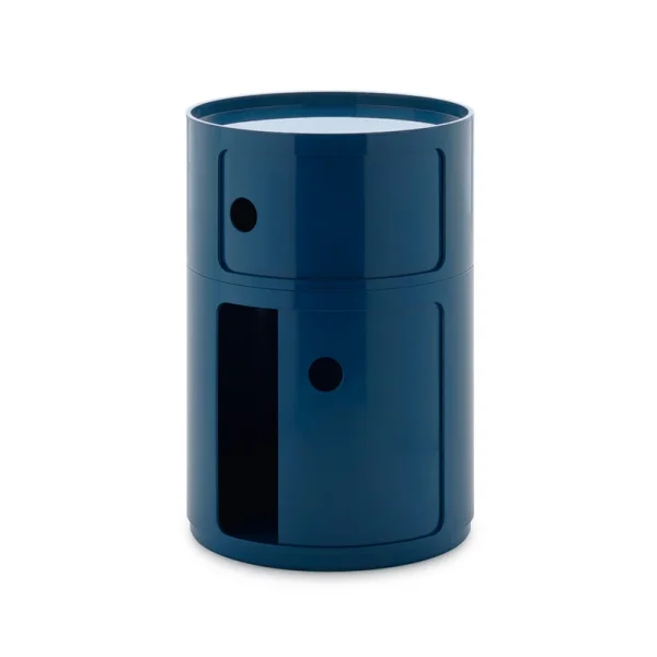 Kartell - Componibili Big Container, blauw, 2 elementen, hoogte 61,5 cm