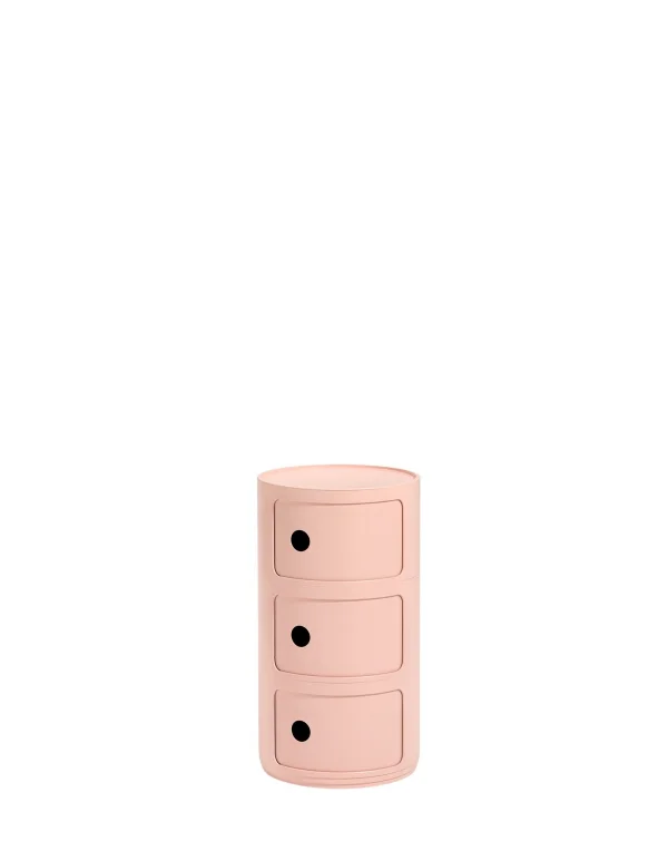 Kartell Componibili Bio Container - 3 Elementen - roze