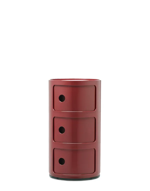 Kartell Componibili container - 3 elementen - burgundy