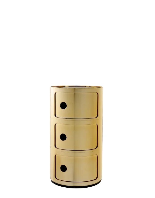 Kartell Componibili container - 3 elementen - goud