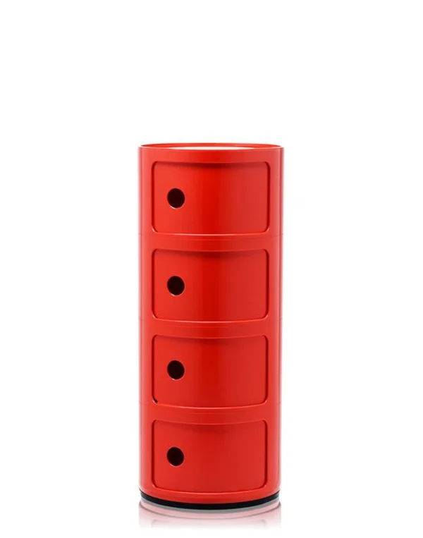 Kartell Componibili Container - 4 Elemente - rood