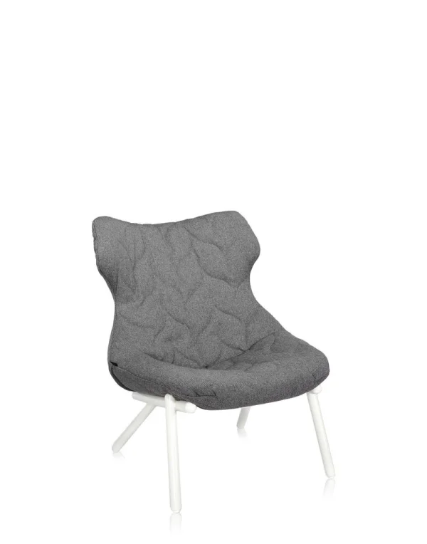 Kartell Foliage fauteuil - wit - Trevira grijs