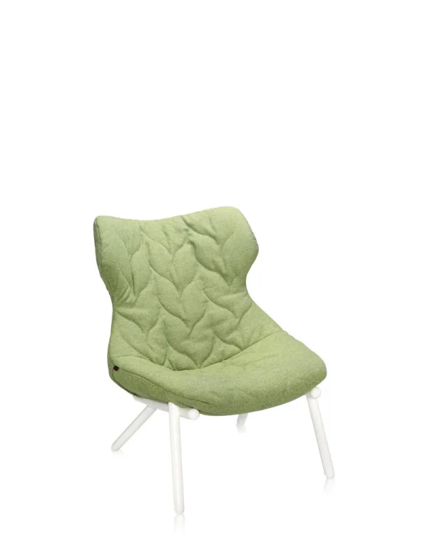 Kartell Foliage fauteuil - wit - Trevira groen