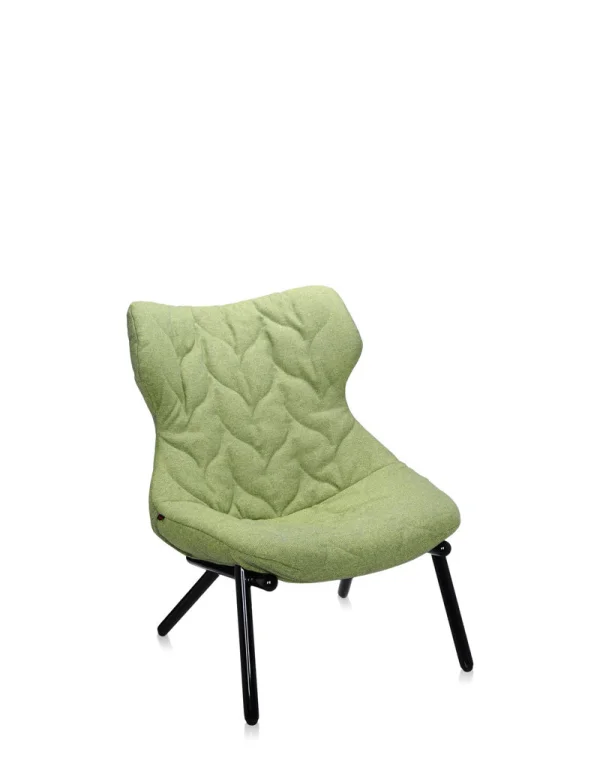 Kartell Foliage fauteuil - zwart - Trevira groen