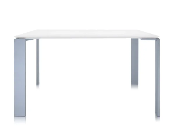 Kartell Four tafel - wit - aluminium - rechthoekig, 158 x 79 cm