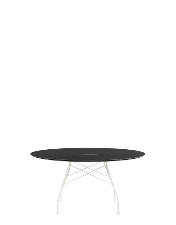 Kartell Glossy XXL tafel - zwart marmer - wit