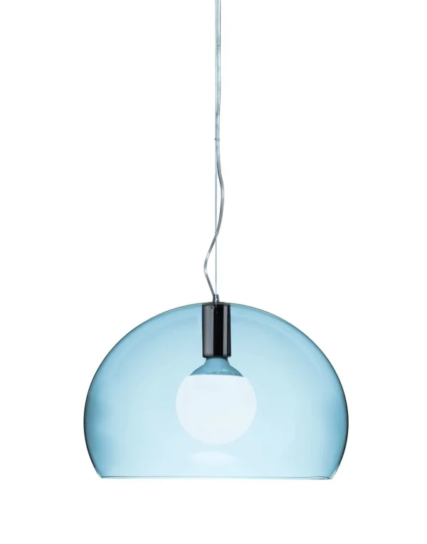 Kartell Small FL/Y Hanglamp - zilverblauw