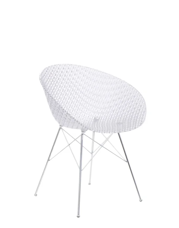 Kartell Smatrik Stoel - wit/chroom