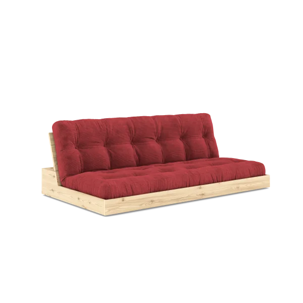 Karup Design Basis slaapbank - 518 Ruby Red - 101ClearLacquered