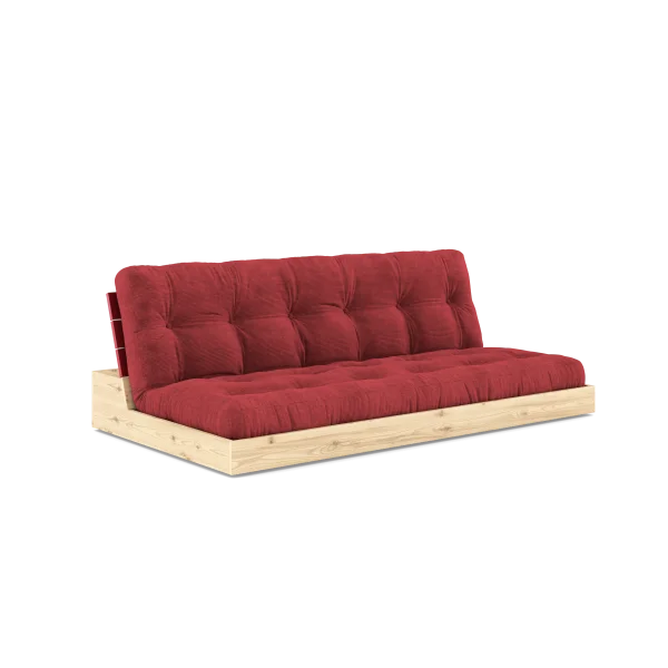 Karup Design Basis slaapbank - 518 Ruby Red - 404 Lush green lacquered