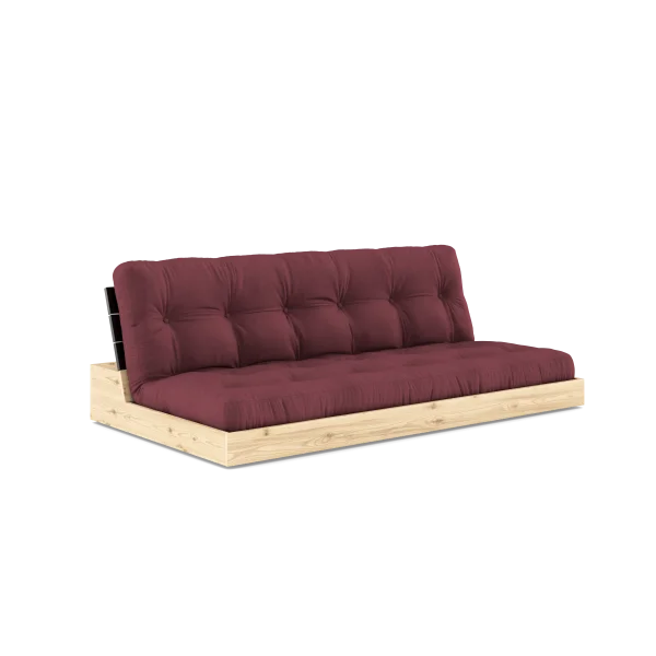 Karup Design Basis slaapbank - 710 Bordeaux - 102 black lacquered