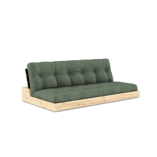 Karup Design Basis slaapbank - 756 Olive Green - 102 black lacquered