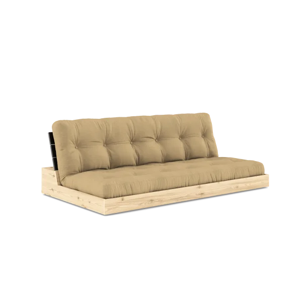 Karup Design Basis slaapbank - 758 Wheat Beige - 102 black lacquered