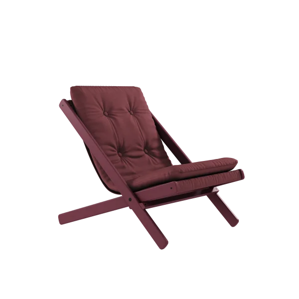 Karup Design Boogie klapstoel - 710 Bordeaux - 210 siesta red lacquered