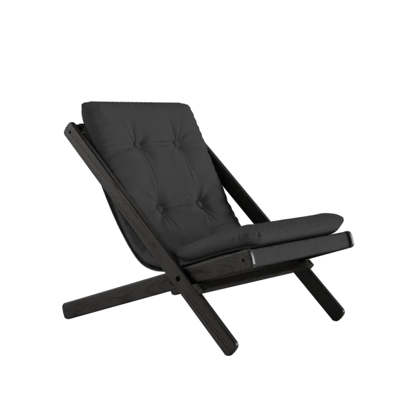 Karup Design Boogie klapstoel - 734 Dark Grey - 202 black lacquered