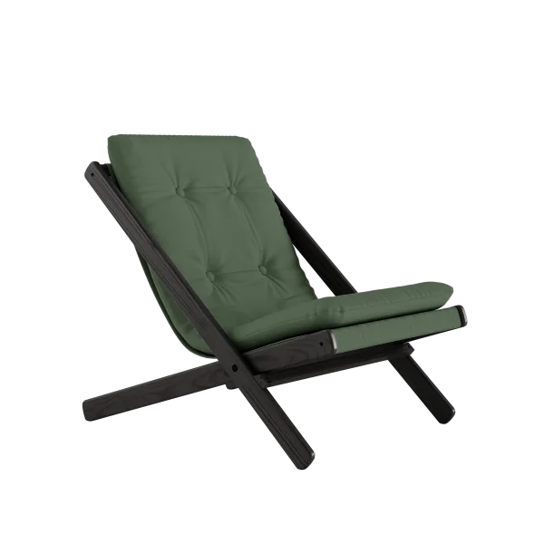 Karup Design Boogie klapstoel - 756 Olive Green - 202 black lacquered