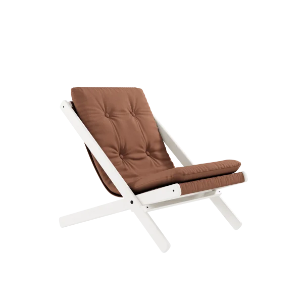 Karup Design Boogie klapstoel - 759 Clay Brown - 205 white lacquered