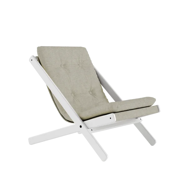 Karup Design Boogie klapstoel - 914 Linen - 205 white lacquered