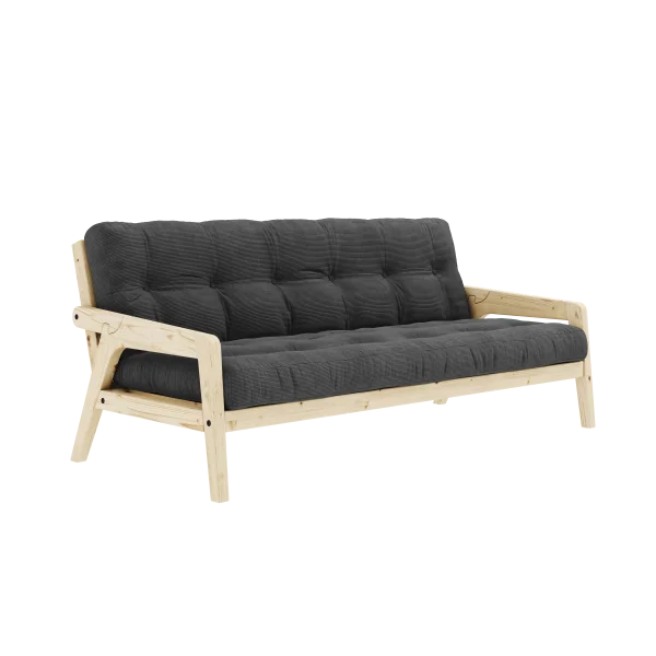 Karup Design Grab Slaapbank - 511 Charcoal - 101ClearLacquered