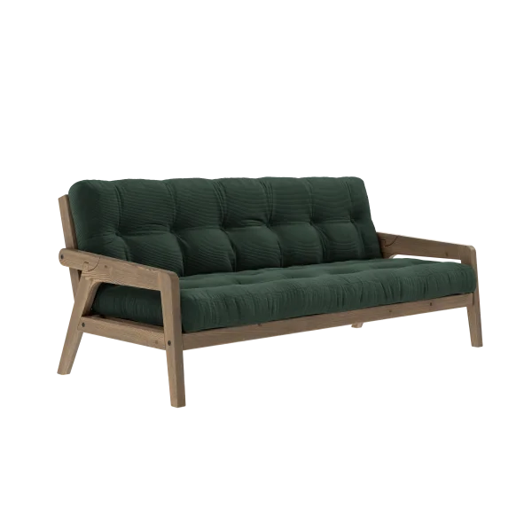 Karup Design Grab Slaapbank - 512 Seaweed - 106 carob brown lacquered