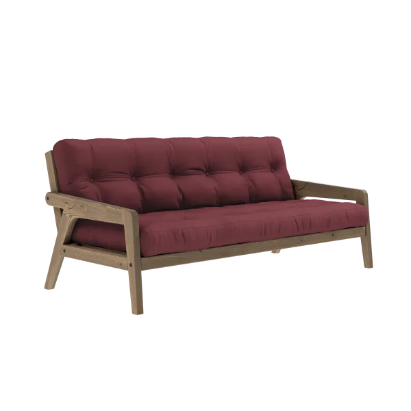 Karup Design Grab Slaapbank - 710 Bordeaux - 106 carob brown lacquered