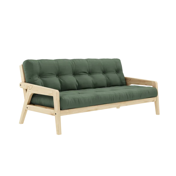 Karup Design Grab Slaapbank - 756 Olive Green - 101ClearLacquered