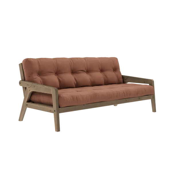 Karup Design Grab Slaapbank - 759 Clay Brown - 106 carob brown lacquered